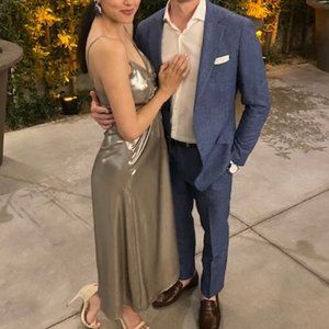 ZARA silky midi Dress